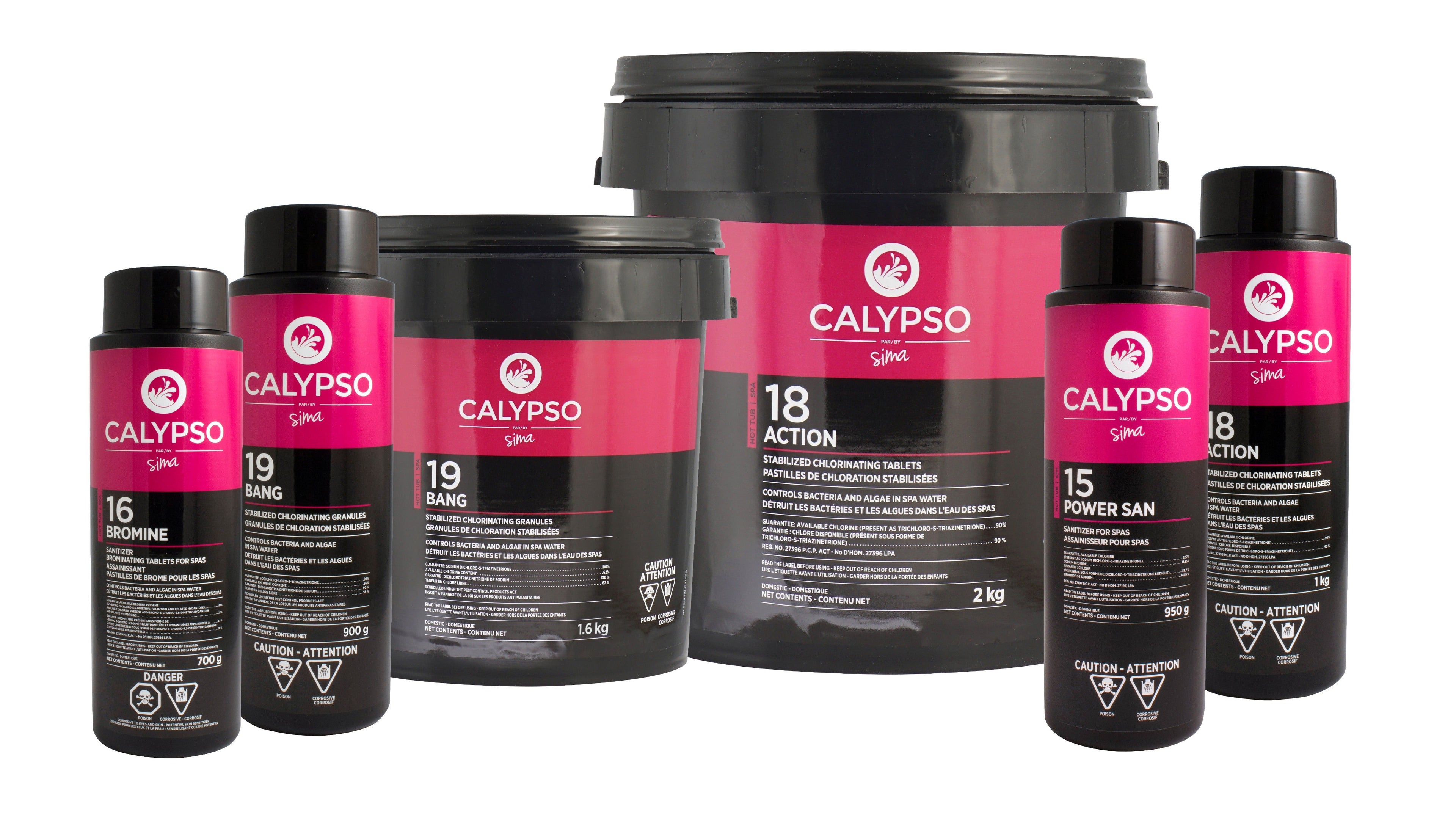 Produits chlore et assainissants pour spa