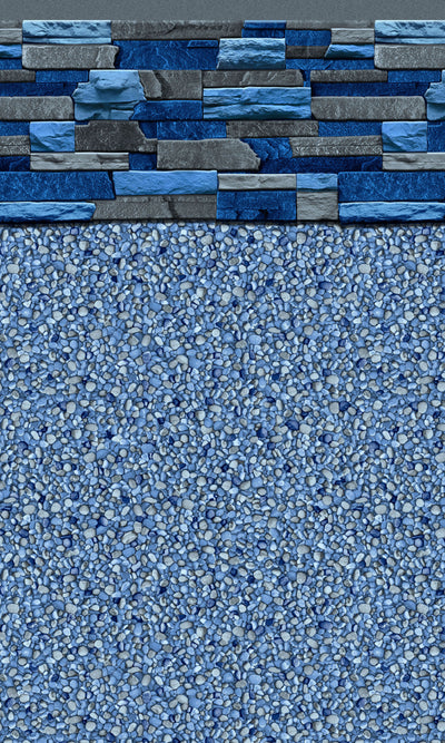 Toile Piscine Hors-Terre 15' x 26' x  52" Maïa / Summerblue Aqua-Bead 52"