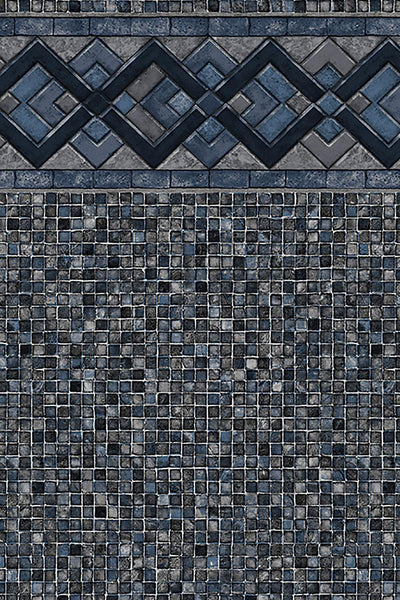 Toile Piscine Hors-Terre 15' x 30' x 52" Titan Ridge / Grey Mosaïc EZ-Bead 52"