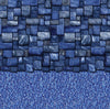 Toile Piscine Hors-Terre 12' x 52" Bleu Slate / Streamstone Uni-Bead 52"