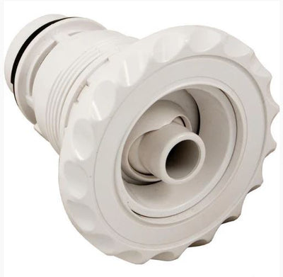 Jet Poly Jet Deluxe Roto Scalloped 3 1/2'' blanc