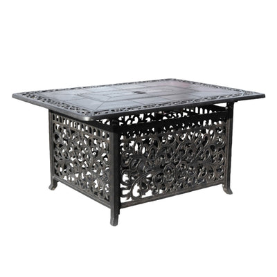 Table Foyer Rectangulaire Aluminium au Propane 50 000 btu