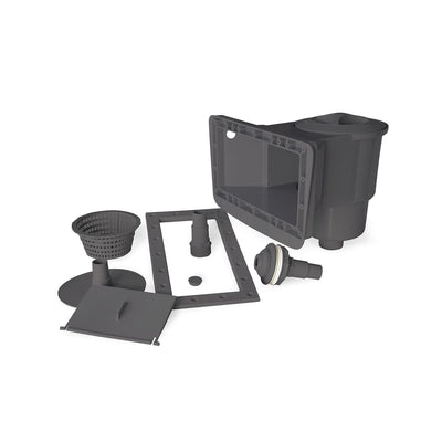 Écumoire à Grande Bouche Lacus pour Piscine Hors-Terre Gris