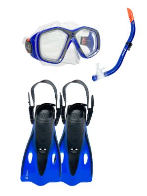 Masque, Tuba & Palmes Junior Bleu