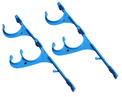 Support d'Accessoires 3 Crochets Bleus