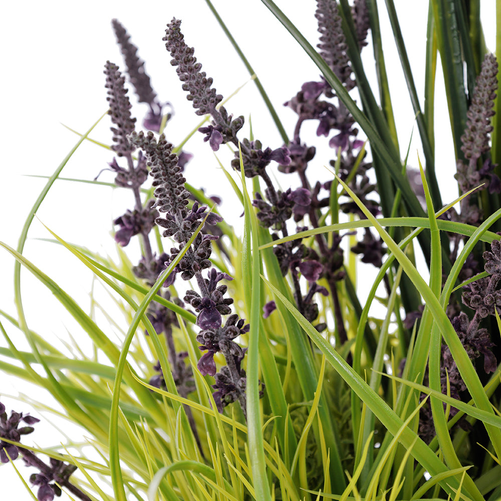 Arrangement Lavande & Verdure Pot Noir