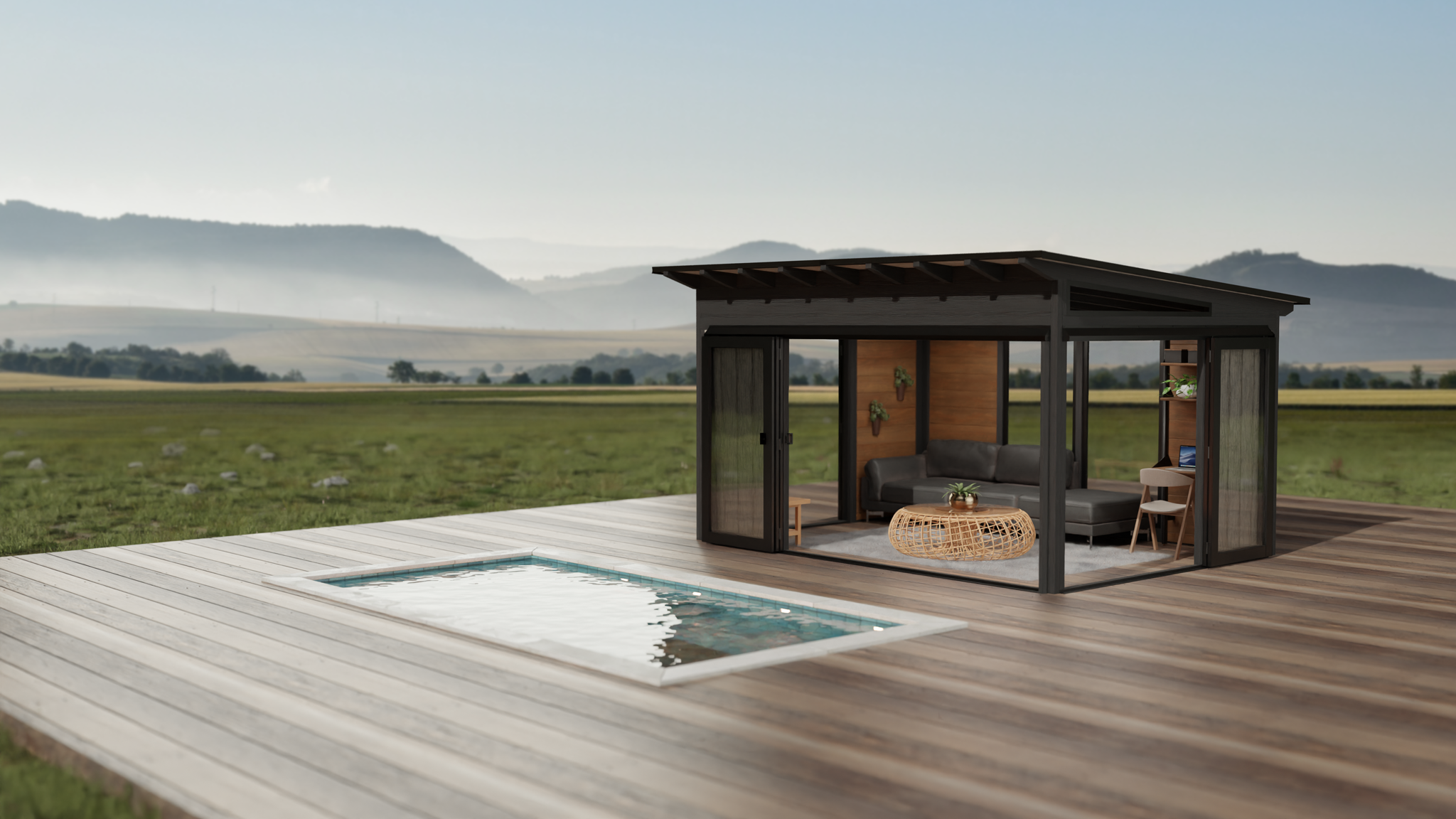 Abri Pavillon Baker 11' x14' Canyon de Visscher