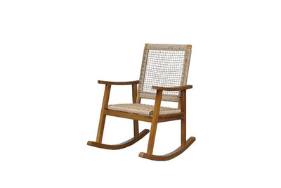 Chaise Oscillante Lara Acacia F65 / Wicker W72