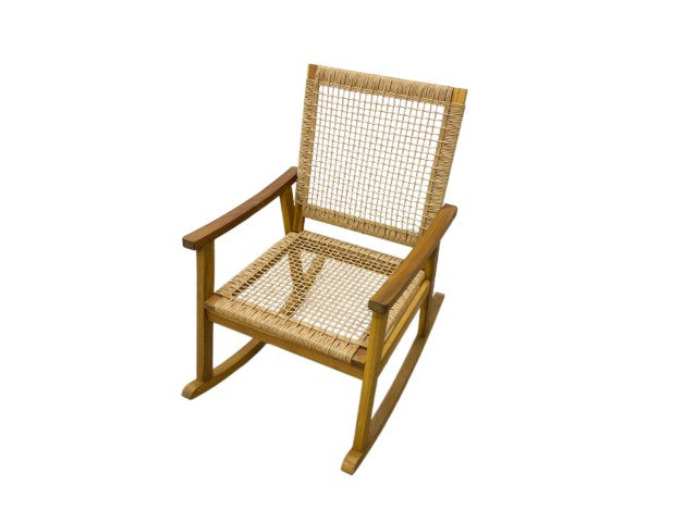 Chaise Oscillante Lara Acacia F65 / Wicker W72