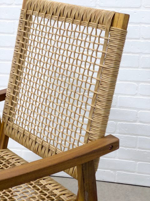 Chaise Oscillante Lara Acacia F65 / Wicker W72