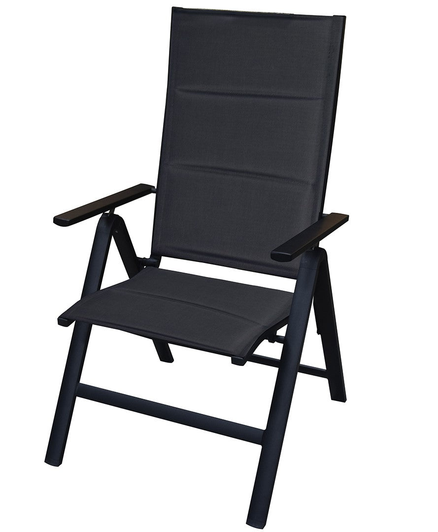 Chaise Livia Pliante Noir F72/Tissu 266