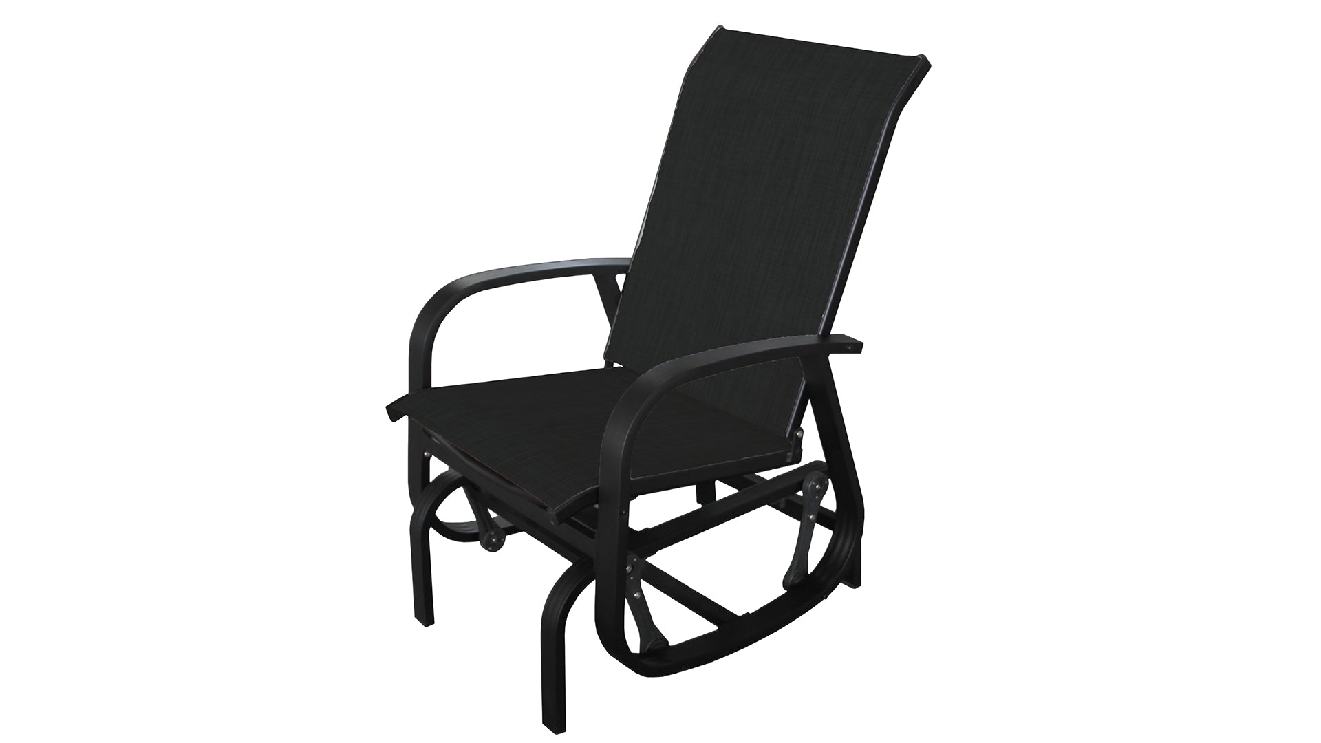 Chaise Oscillante Bruxelle Noir F72/Tissu 266