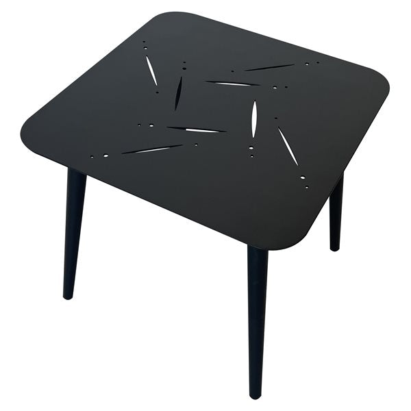 Table Istanbul Carré 16"x16"x16" Aluminium Noir F72