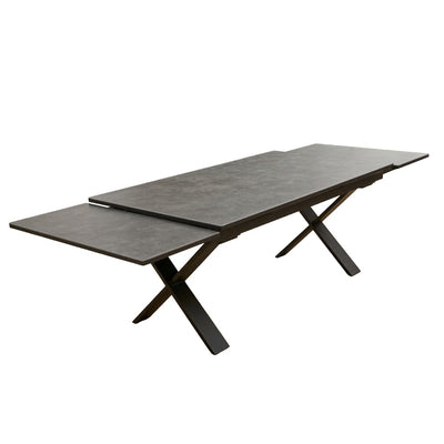 Table d'extérieur Alila Noir F72 / RockBeam S89 40x70x90x110