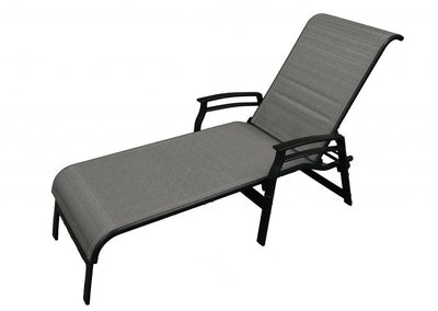 Chaise Longue Kaza Tissu 340 / Noir