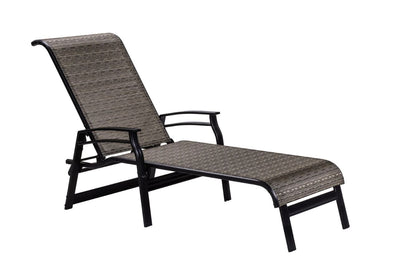 Chaise Longue Kaza Tissu 341 / Noir