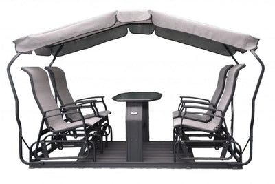 Balançoire Oscillante Kaza Tissu 340 / Noir