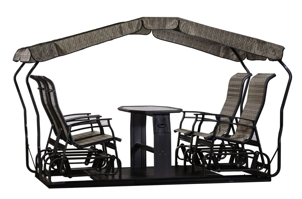 Balançoire Oscillante Kaza Tissu 341 / Noir