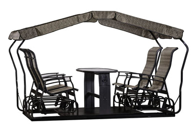Balançoire Oscillante Kaza Tissu 341 / Noir