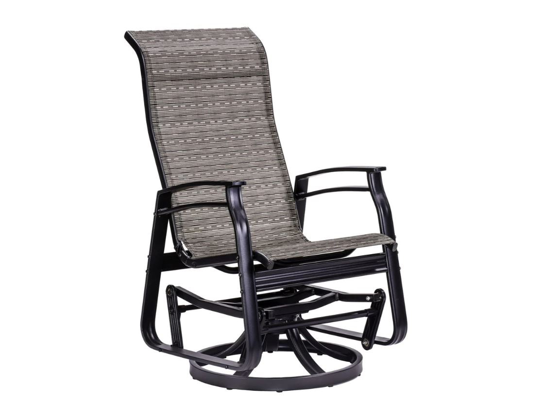 Chaise Oscillante Pivotante Kaza Tissu 341 / Noir
