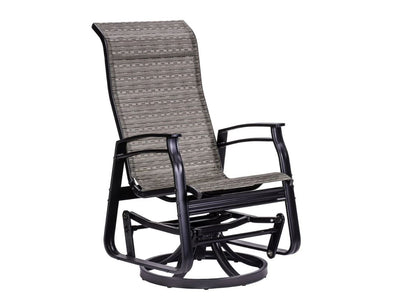 Chaise Oscillante Pivotante Kaza Tissu 341 / Noir