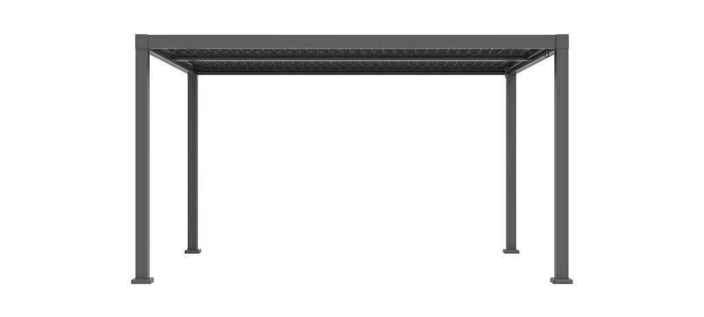 Pergola Villa 10' x 20' w/LED & Louvres Noir F72