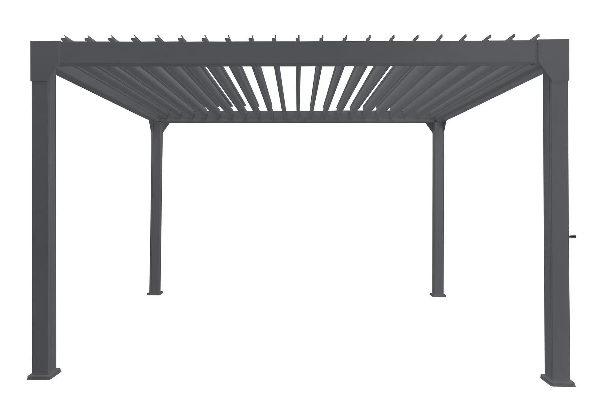 Pergola Villa 10' x 20' w/LED & Louvres Noir F72