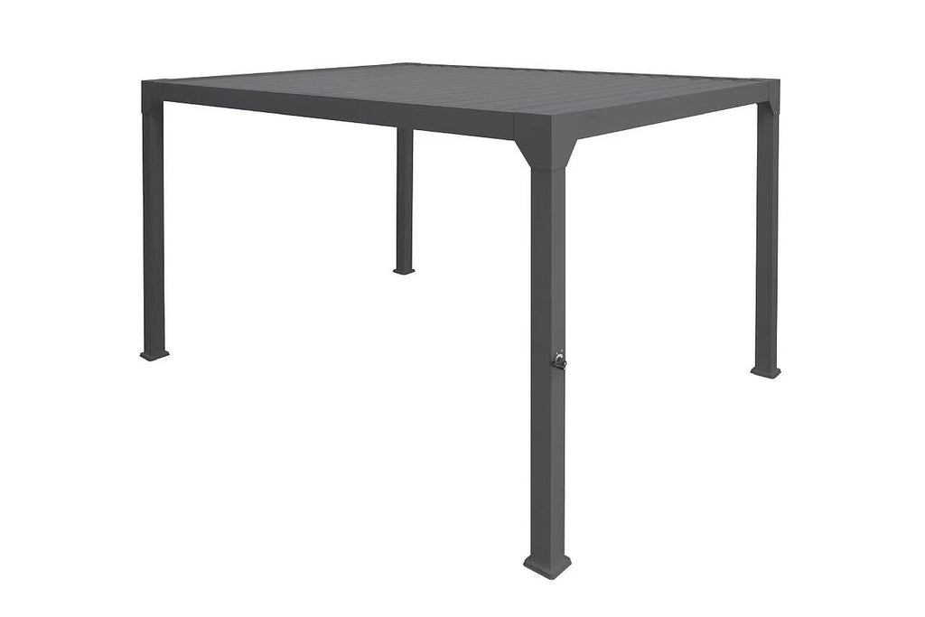 Pergola Villa 10' x 20' w/LED & Louvres Noir F72