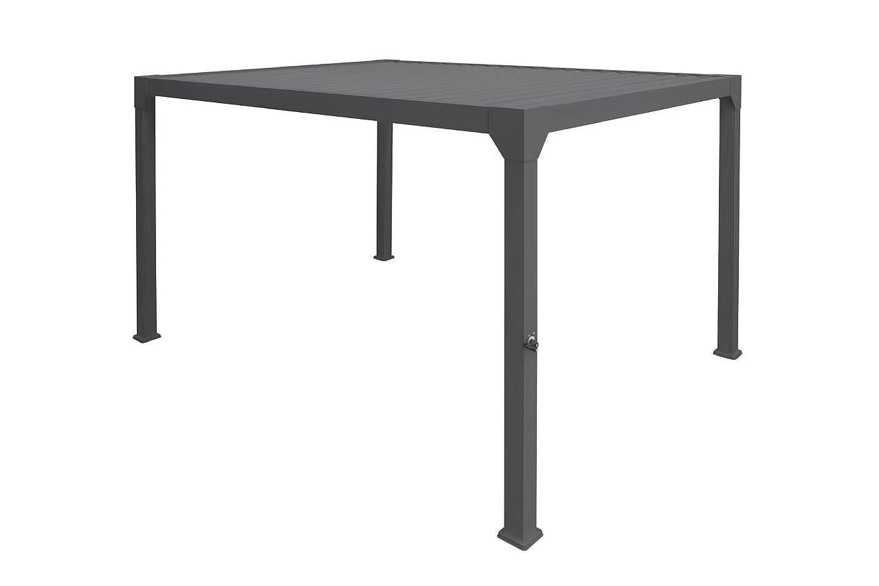 Pergola Villa 10' x 20' w/LED & Louvres Noir F72