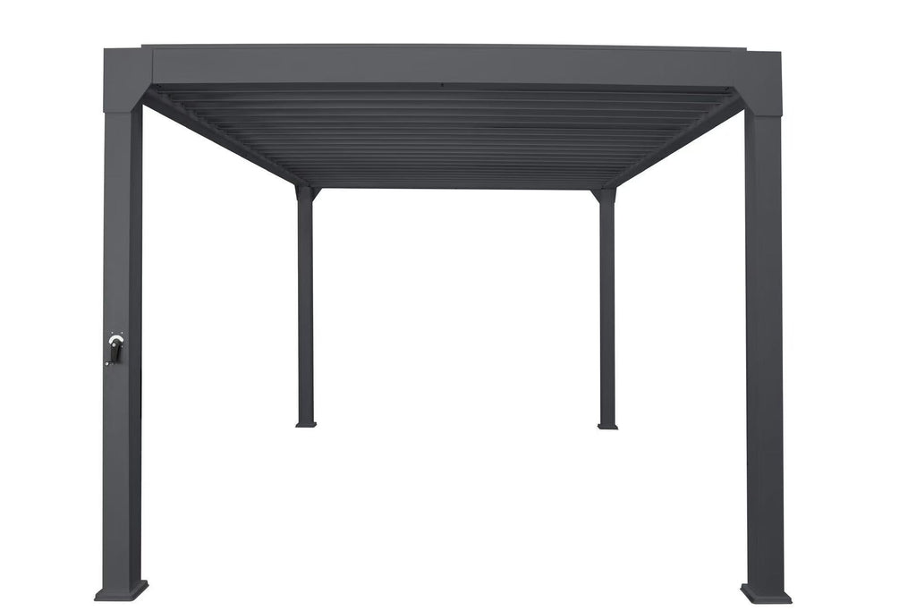 Pergola Villa 10' x 20' w/LED & Louvres Noir F72