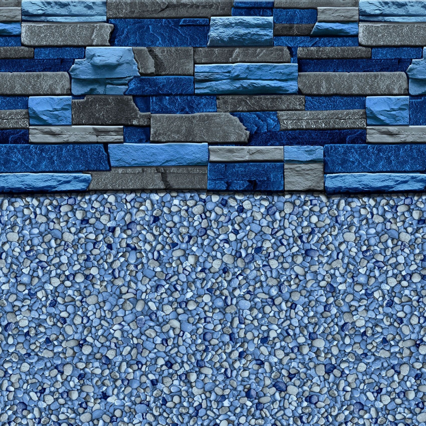 Toile Piscine Hors-Terre 18' x 33' x  52" Maïa / Summerblue Aqua-Bead 52"