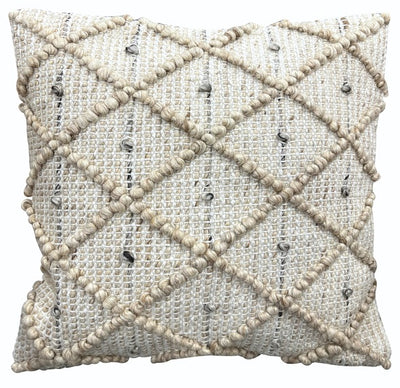Coussin Charm 18" x 18" Ecru