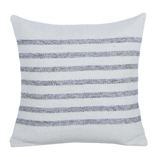 Coussin Élément 18" x 18" Gris & Naturel