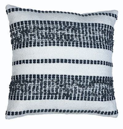 Coussin Minéral 18" x 18" Bleu & Gris
