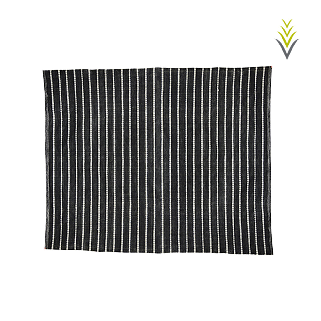 Tapis Graphite 9' x 12' Noir & Naturel