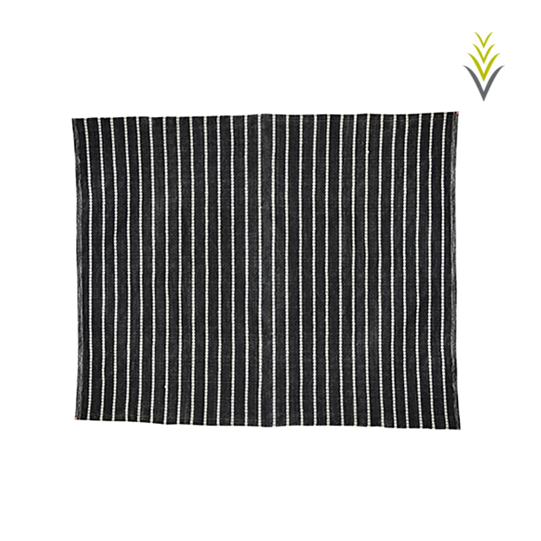 Tapis Graphite 9' x 12' Noir & Naturel