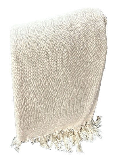 Jeté Charm 50" x 60" Ecru