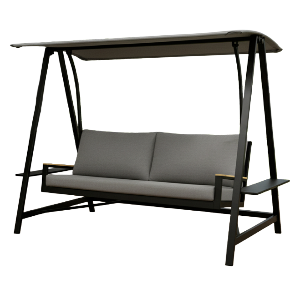 Balancelle Richport Noir Martelé F69 / Tissu S74